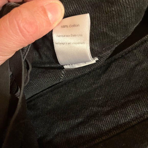 NWT EB Denim Low Rise Lace Up Wide Leg Jeans in Fox Black - Picture 10 of 10